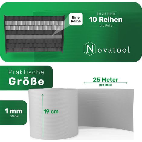 Novatool Zaunelement Sichtschutzstreifen-Rolle (1/5)