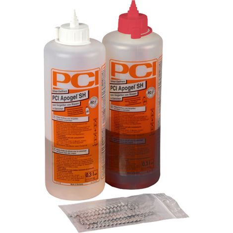 PCI Apogel SH Silikat-Gießharz 2K 0,6 Liter inkl. 20 Klammern (1/5)