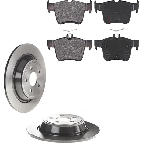 KIT FRENI POSTERIORI compatibile con FORD GALAXY (CK) - DISCHI + PASTIGLIE OEM: FDB4798 / 18484 , 17742 /SOSTITUZIONE DIRETTA/BASSA POLVERE/SILENZIOSO (1/5)