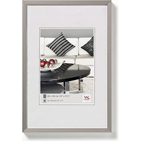 Walther DIN A3 cadre photo aluminium noir blanc or (1/5)