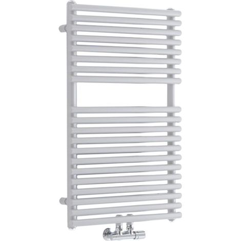 Sèche-Serviettes à Raccordement Central – Blanc – 83.5 x 50cm – Magera