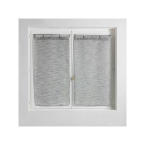Paire droite anneaux 2 x 60 x 90 cm voile tisse milza Anthracite