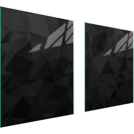 GLASSCHUTZPLATTE FÜR HERD 85x52 SCHWARZ (1/5)