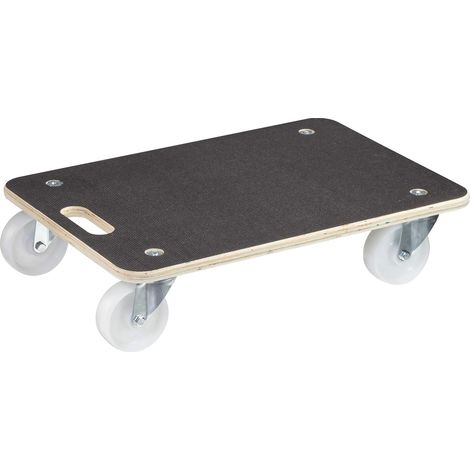 WAGNER Carrello da trasporto MM 1614 I 59 x 39 cm - per scatole pesanti, elettrodomestici e mobili I portata 400 kg I superficie antiscivolo I certificato FSC® - 20161401 (1/4)