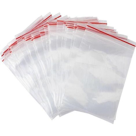 500 petits sacs transparents à fermeture zip (6 x 9 cm) (1/3)