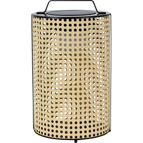V-TAC 24287 VT-84043 Lampada solare da giardino LED (monocolore) 1.2 W Legno, Nero (1/3)
