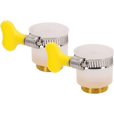 Lot de 2 adaptateurs de tuyau de 22 mm, connecteur en métal pour robinet de cuisine et robinet mélangeur, raccord de tube pour un meilleur débit d'eau (1/5)