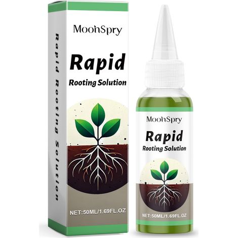 MoonSpry Pflanzenwachstumslösung: Eine universelle Nährlösung zur Aufnahme durch Pflanzen, Früchte, Gemüse und Blütenknospen, die das Wurzelwachstum fördert. (1/5)