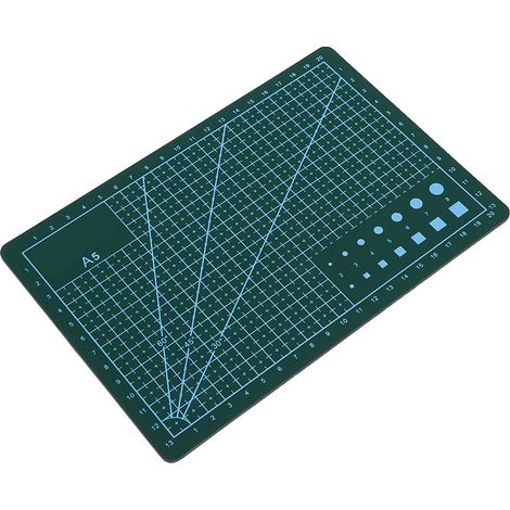 Planche à découper A5 en PVC durable, auto-cicatrisante et verte pour le bricolage. (1/3)