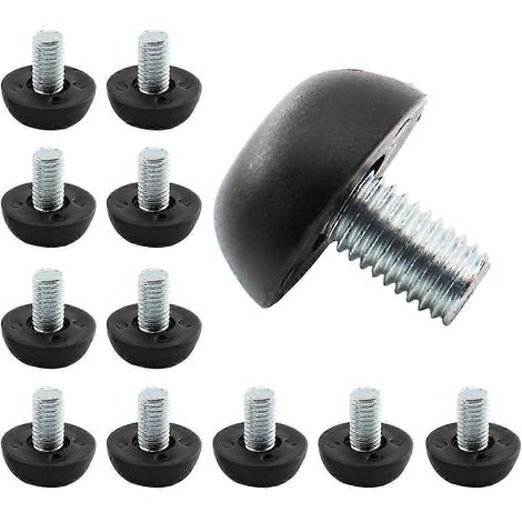 Pieds de nivellement réglables M8 pour meubles, avec filetage de 8 mm, adaptés à 12 tables et chaises (lot). (1/5)
