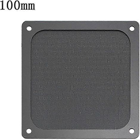 Filtre à poussière magnétique, grille de protection anti-poussière pour ventilateur avec trou pour PC - 100 mm x 100 mm (1/4)