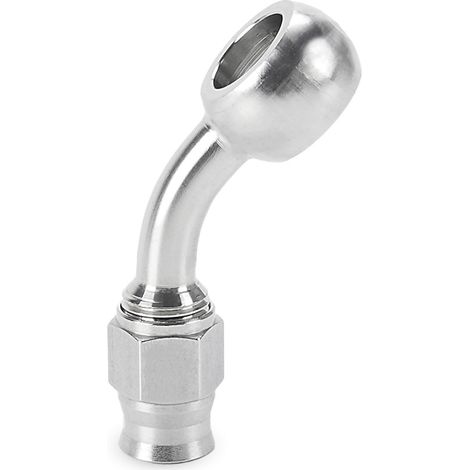 AN3 Teflon stainless steel connector, 0°, 28°, 45°, 90° universal quick connector for brake lines - - 45° (1/4)