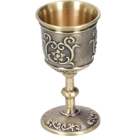 Coupe à vin en bronze vintage gobelet en relief calice royal européen fournitures de fête pour boissons au whisky L