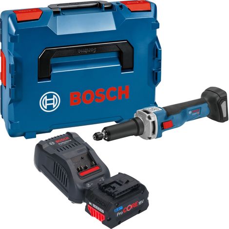 Bosch GGS 18V-23 LC Smerigliatrice diritta professionale a batteria 18 V senza spazzole + 1x batteria ProCORE 8,0 Ah + caricabatteria + L-Boxx