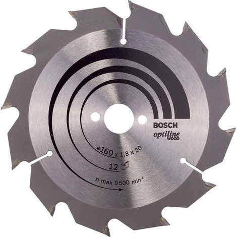 Bosch Optiline Wood hoja de sierra circular acero inoxidable (1/2)