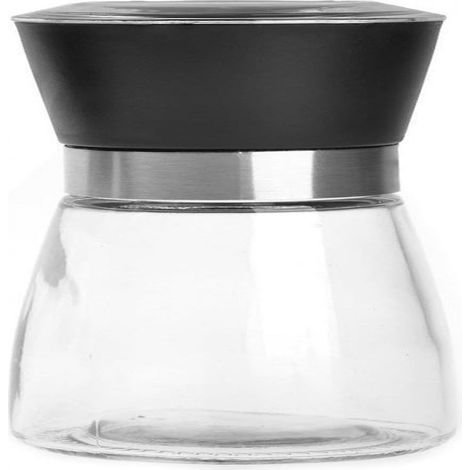 1 Moulin à poivre, mécanisme céramique, bocal verre transparent 180ml, broyage ajustable, cuisine (1/5)