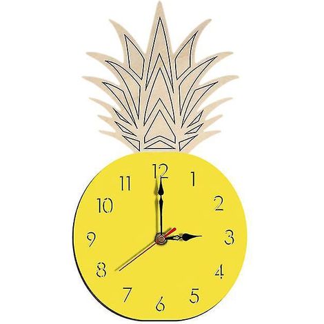 1 horloge murale silencieuse en forme d'ananas (1/3)