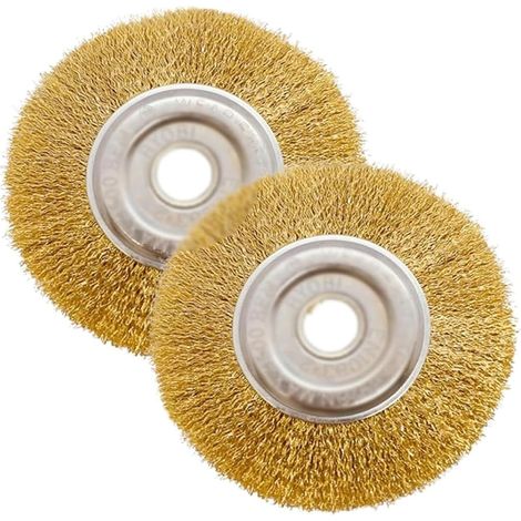 Lot de 2 brosses à joints en fil d'acier, accessoire pour la brosse sans fil Meuleuse pour Visseuse Perceuse à Nettoyer Bois en Métal pour L'Élimination de la Rouille/Corrosion/Peinture (1/5)