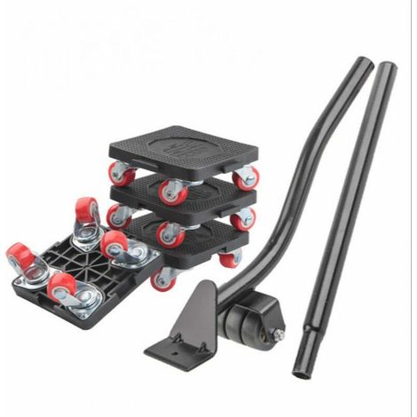 Heavy Duty Furniture Lifter, Furniture Lifter Moving Wheel Set, 360° Swivel Casters, Double Bearing, Furniture Transport Set (1/5)