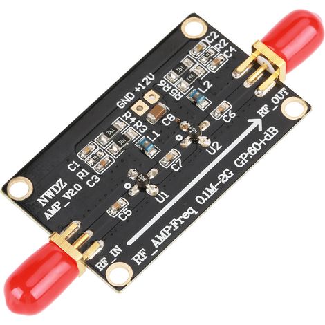Amplificateur RF large bande LNA 0,1 MHz-2 GHz Gain 60 dB Amplification à deux étages (1/5)