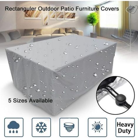 Outdoor patio furniture covers, garden furniture cover, waterproof outdoor dining table and chair set 210D 20016070cm