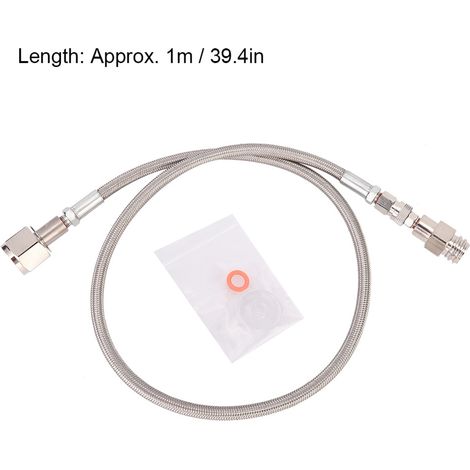 Adaptateur Direct G1/2 CGA320 pour Réservoir de CO2 avec Flexible Haute Pression 1m (Argent) (1/5)