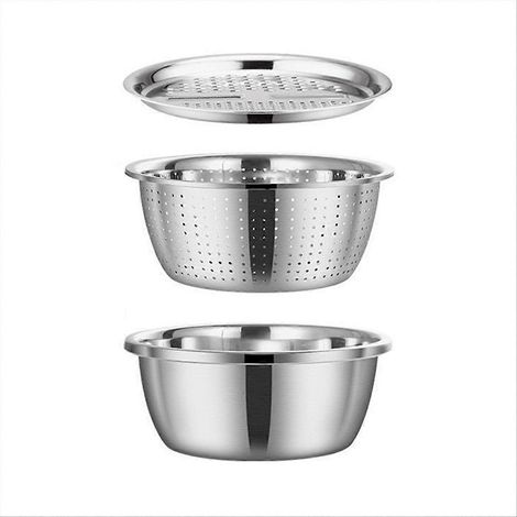 Multifunktionales Edelstahlspülbecken, 3-in-1-Küchenwaschbecken aus Edelstahl, robustes und vielseitiges Waschbecken (1/5)