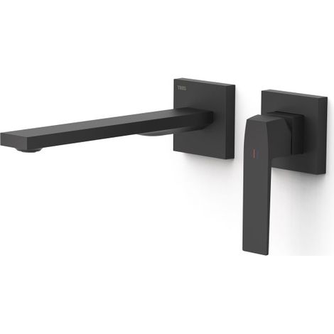 TRES 20230022NM SLIM Pieza Vista para Cuerpo Empotrado De Lavabo Color Negro Mate - ref: 20230022NM