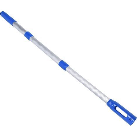 Poteau télescopique de nettoyage de piscine (44 90 cm), poteau de piscine, accessoires de nettoyage de tige télescopique pour filet d'écumage de piscine, brosse à râteau (1/5)