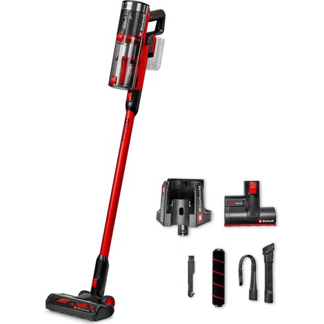 Einhell Aspirateur-balai sans fil TE-SV 18/270 Li BL-Solo PXC (18 V, Brushless, 270 mbar, sans sac, 3 modes de puissance, avec accessoires) Livré sans Batterie ni Chargeur