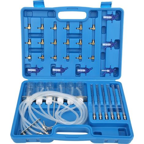 Kit di strumenti per il test del flusso degli iniettori diesel Lantro JS, per iniettori diesel a 6 cilindri, strumento di misurazione per iniettori diesel in acciaio inossidabile, strumenti di riparaz (1/5)
