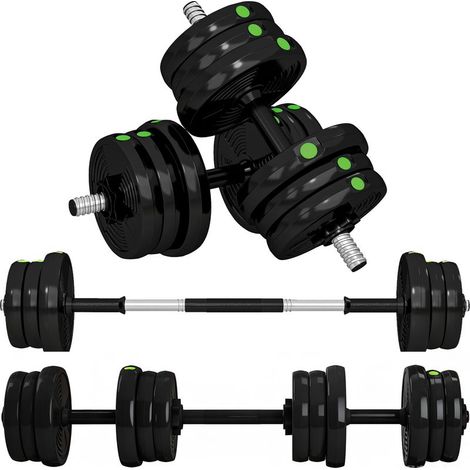 Haltères - Barre D Haltères - 20 Kg - Antidérapant - Pour Entraînement Domestique - Lot De 1 (1/5)