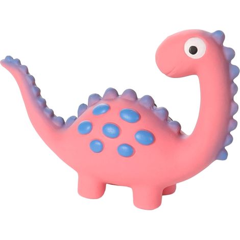 jeux Dinosaure rose en latex hauteur 10 cm pour chien - Flamingo (1/4)
