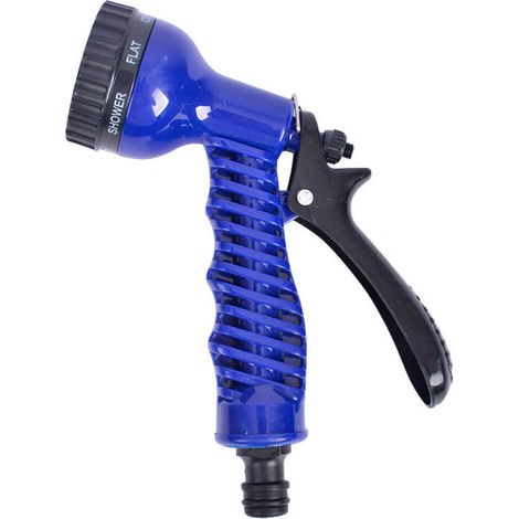 Pistolet À Eau - 7 Modes De Jet Réglable - Pour Lavage Voiture Et Arrosage Jardin - Compatible Tuyaux Standard - 1 Pièce (1/5)