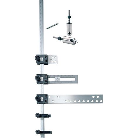 Hettich – Rail de gabarit pour poignées et boutons Accura – Graduation 500 mm – Aluminium et plastique pour charnières et systèmes de guidage