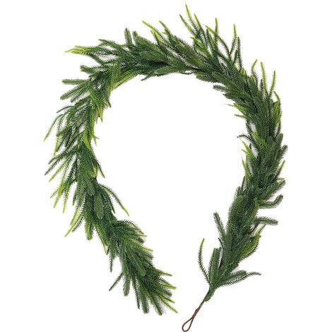Guirlande De Pin De Noël - 180 Cm - En Plastique - Pour Décoration Intérieure Et Extérieure - 1 Pièce (1/5)