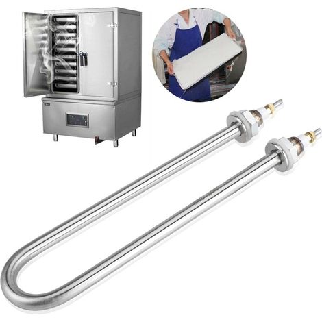 Element Immersion Tube Chauffage Electrique Stainless Steel 220V 2KW avec Tube Diamètre 12mm pour Machine Steaming (1/5)