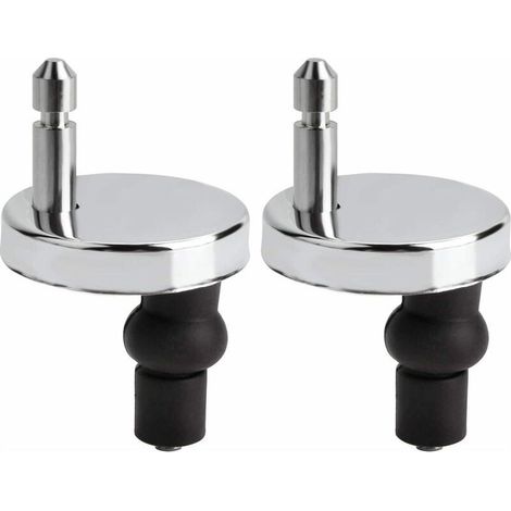 Lot de fixation abattant wc universels pour abattant de WC-Compatible avec la plupart des sièges de WC standards avec système d'abaissement automatique-Facile à installer (1/5)
