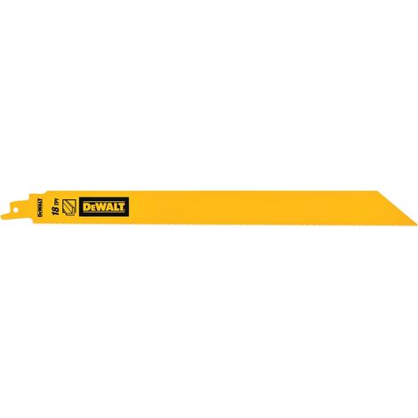 Satz mit 5 BiM-Säbelblättern für die 18-Zoll-304-mm-Säbelsäge Dewalt DT90391. (1/2)