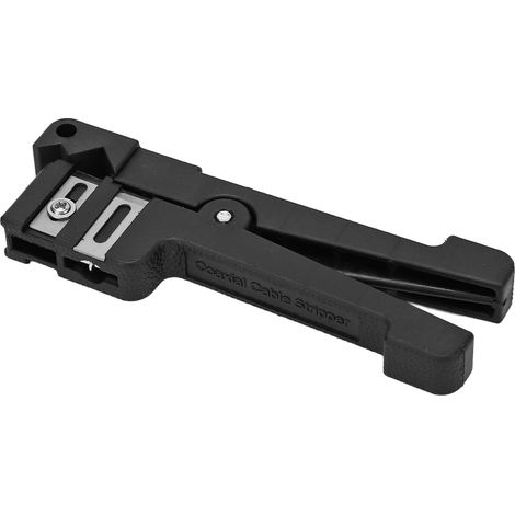 Pince à dénuder pour câble coaxial, outil manuel noir pour dénudage de gaines de fibre optique de 4,8 à 7,9 mm². (1/5)
