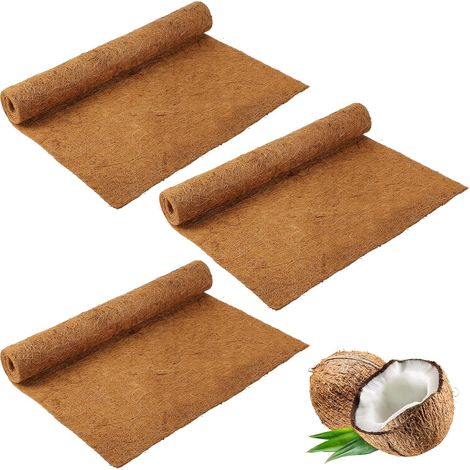 Tapis pour animaux de compagnie en feutre noix coco fibre animale 25 plantes et pots fleurs décoration jardin 100cm 3PCS (1/5)