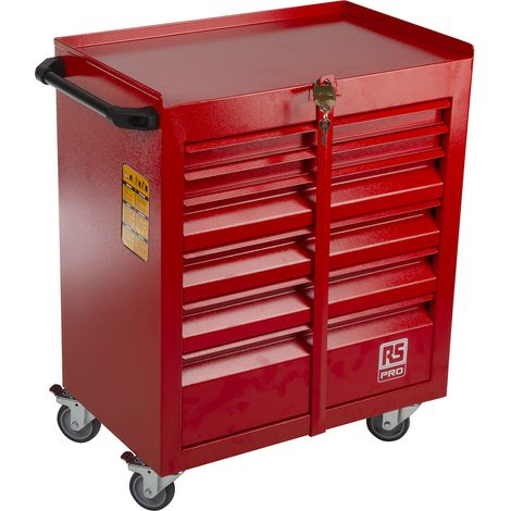 Servante RS PRO en Acier 6 tiroirs 750 x 560 x 350mm ( Prix pour 1 ) (1/4)