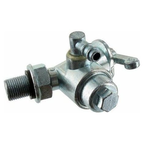 Robinet À Essence - 1 Pièce - M12 x 1 0 mm - Filetage Droit - Pour Générateur EY20 - Blanc Et Métallisé (1/3)