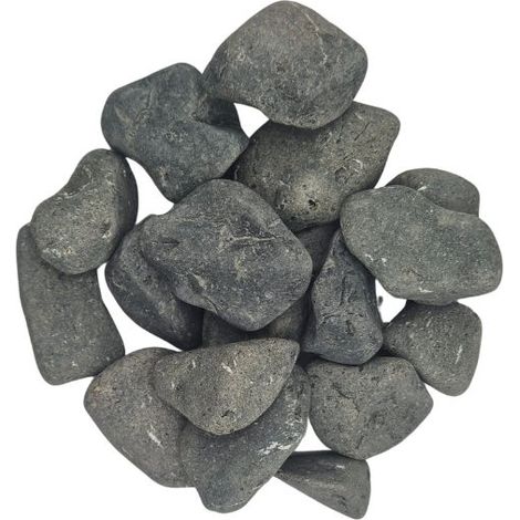 BIG BAG de +/- 500 Kg Galets Noir Pur Ø 30/60 mm - Livraison STANDARD (1/4)