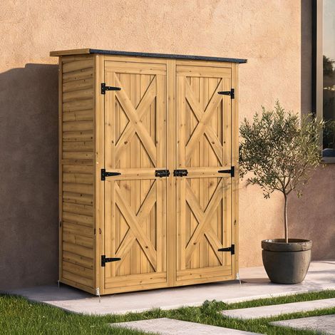 Chariot de jardin en legno di Abete Metallo 115 x 53 x 156 cm (1/5)