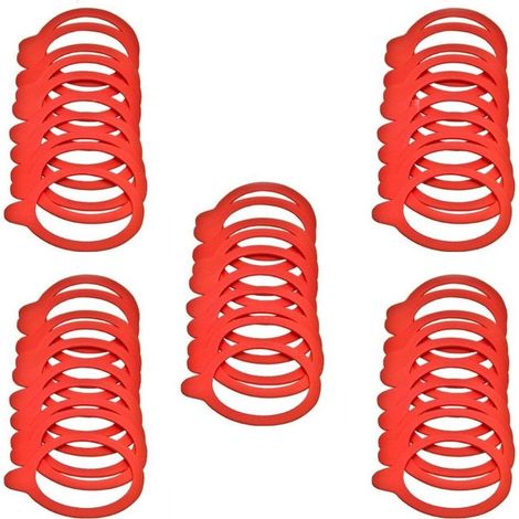 mikken Viva - 50 Anelli per Conserva Rotondi 94x108mm, Classici, Adatti per 10cm, Confezione da 50