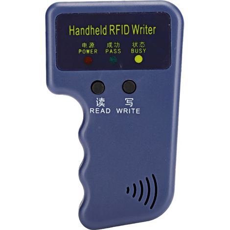 Copieur/lecteur de cartes d'identité portable 125 kHz 5 W avec porte-clés et carte (1/5)