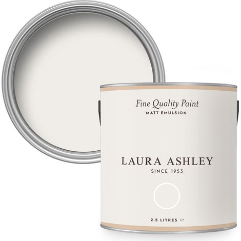 Laura Ashley Wandfarbe Dove Grey White Matt 2,5L (1/5)