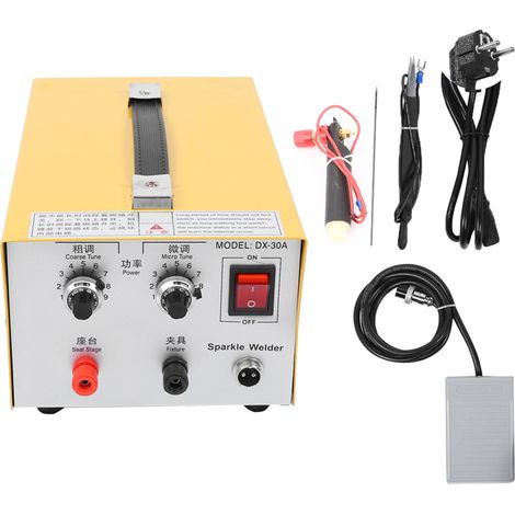 GARRYFIZH Machine à souder bijouterie 30A, or argent, outil professionnel, prise EU 220V, précision et fiabilité (1/3)