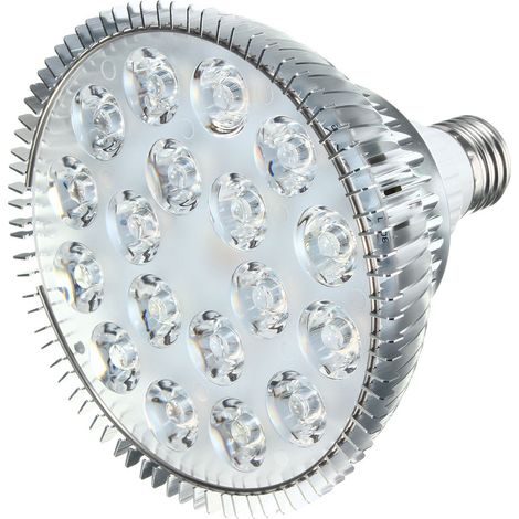 Lampe de culture, ampoule blanche de 54 W, éclairage à spectre complet, idéale pour les plantes d'intérieur et les serres. Jardin, semis, culture, floraison